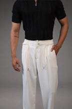 Knitted Zipup t-shirt