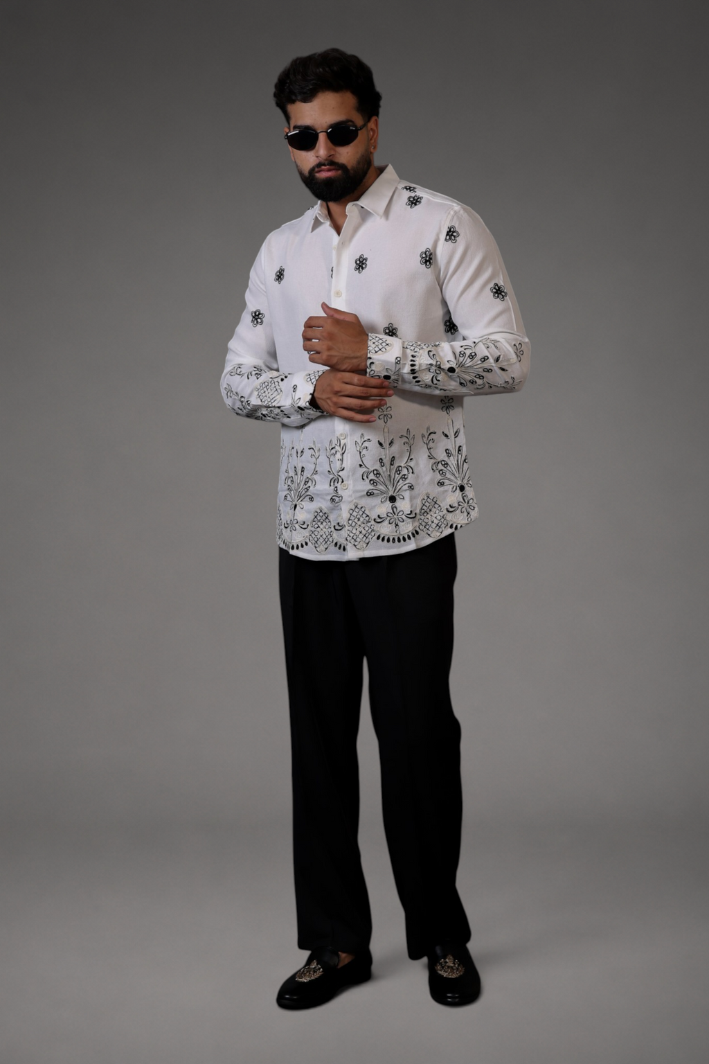 Embroidered European Linen Shirts