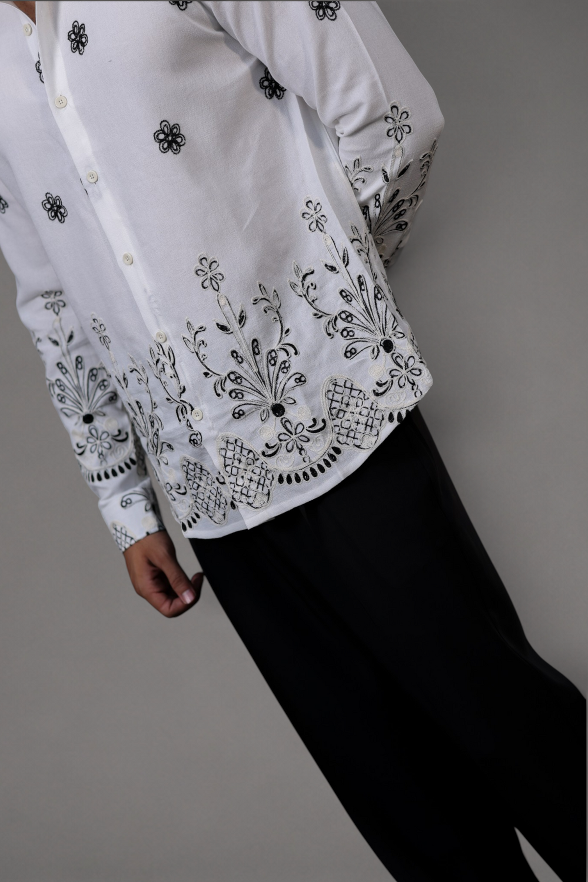 Embroidered European Linen Shirts