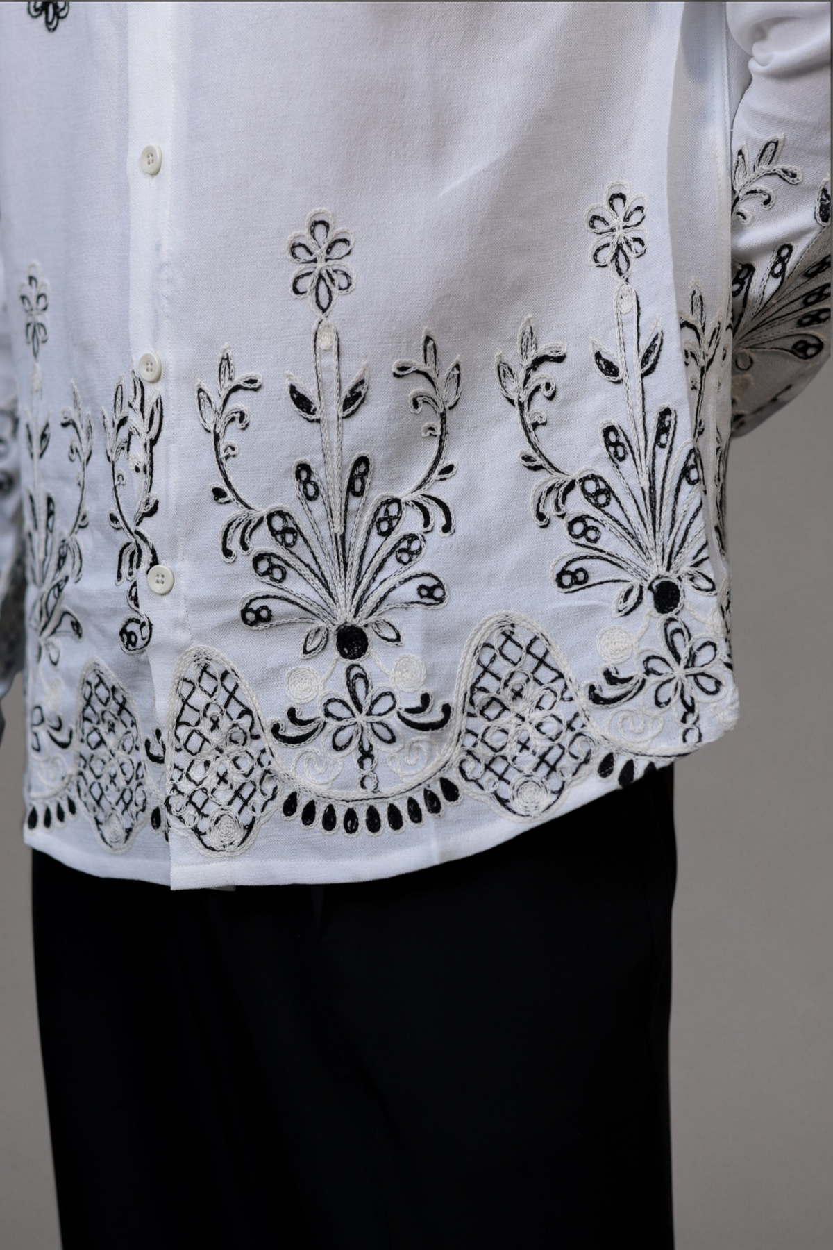 Embroidered European Linen Shirts