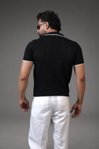 Knitted Zipup t-shirt