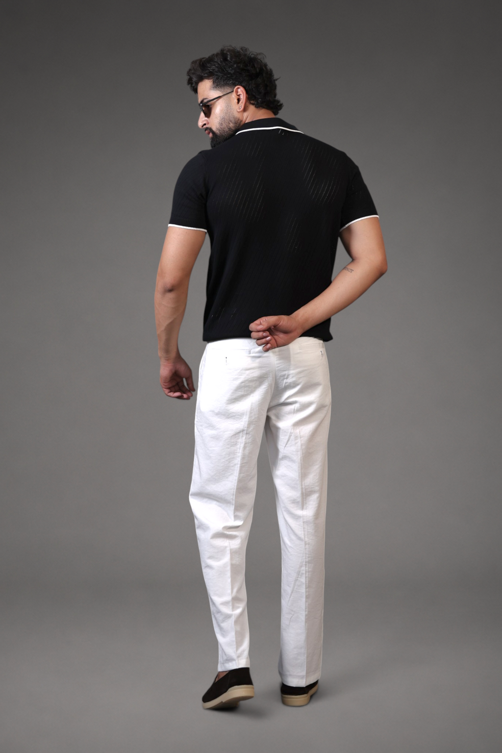 Knitted Zipup t-shirt