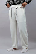 White Straight Fit Pants