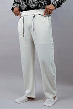 White Straight Fit Pants