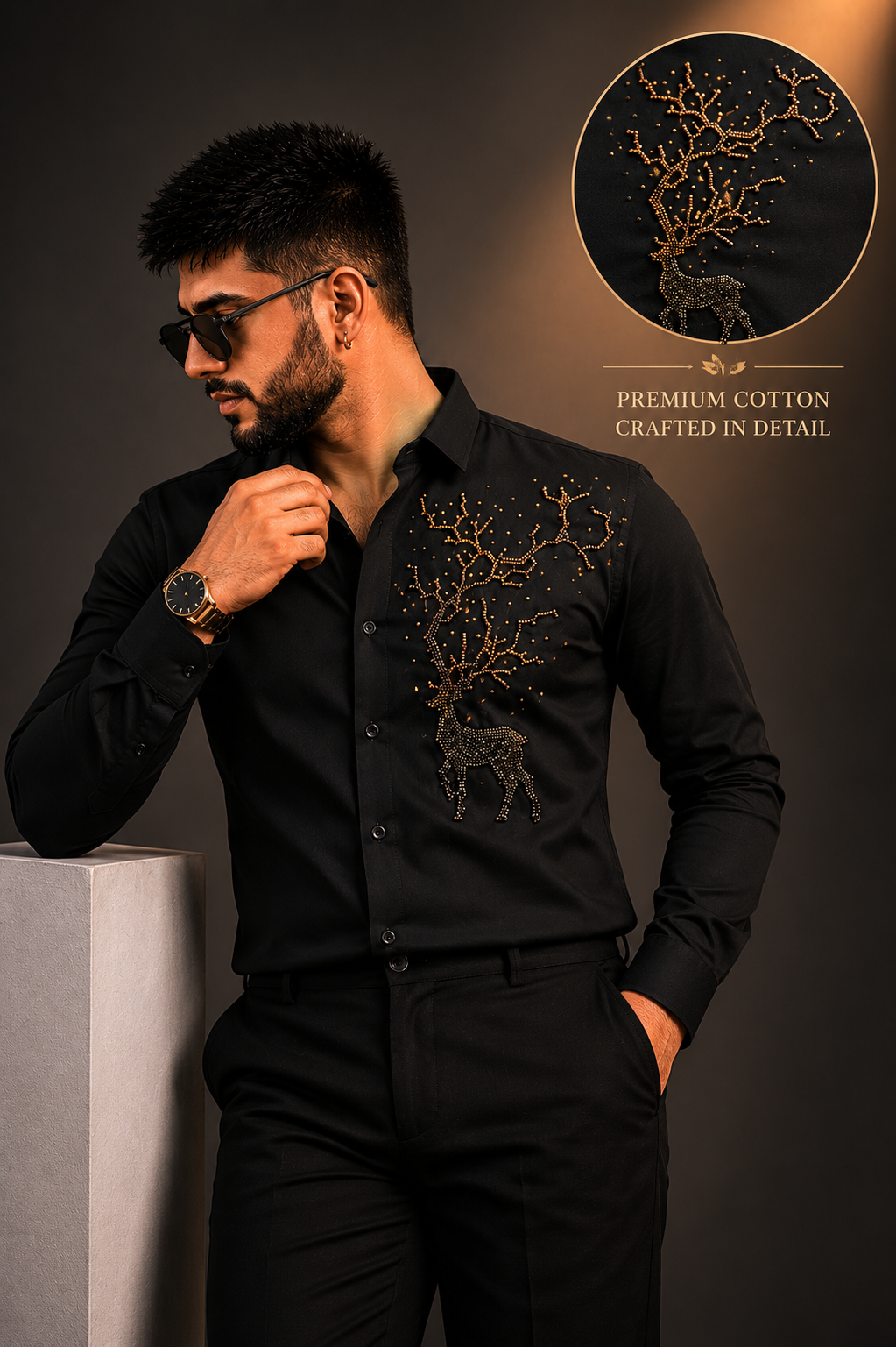 Black Premium Designer Shirt