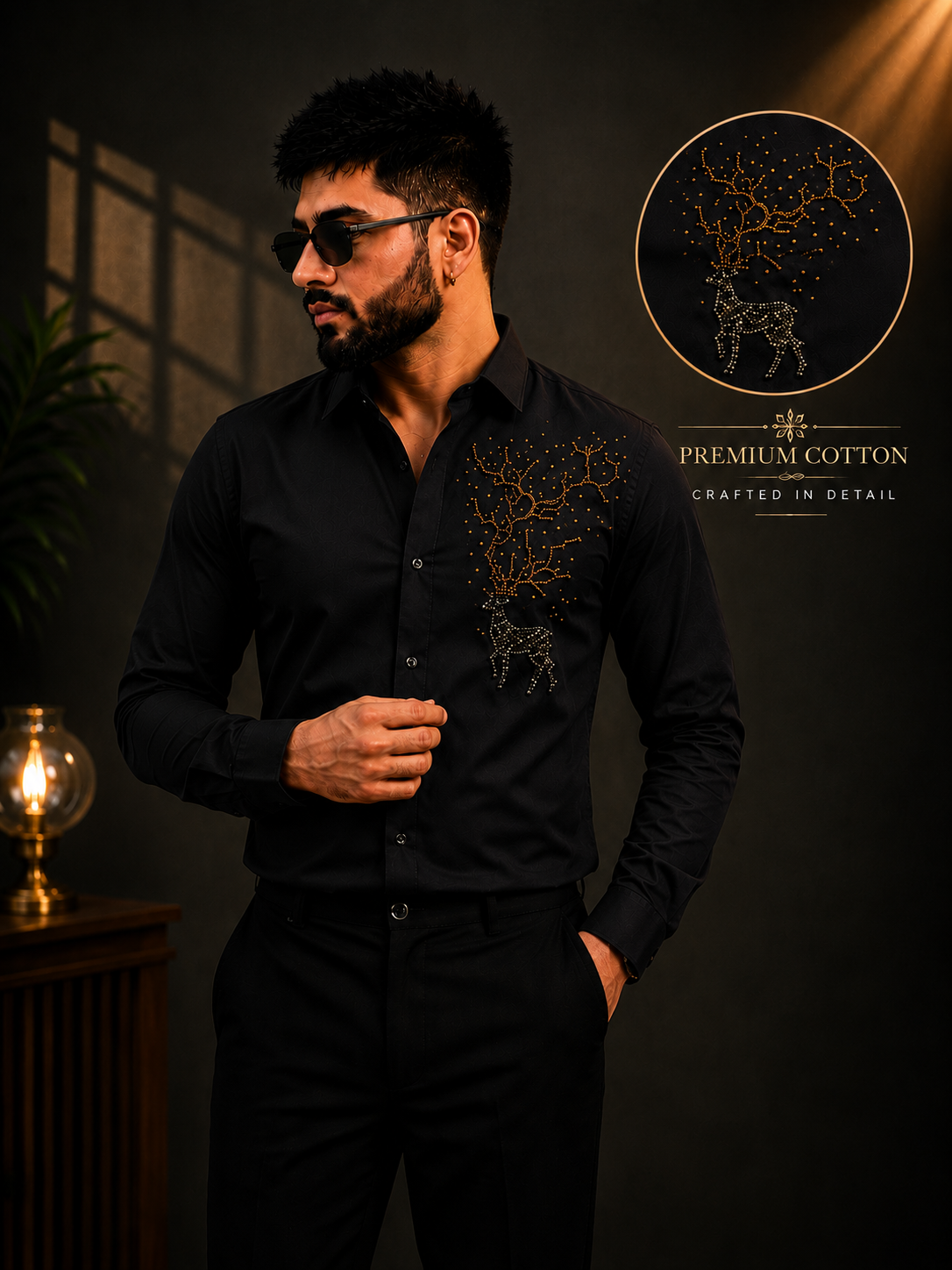 Black Premium Designer Shirt