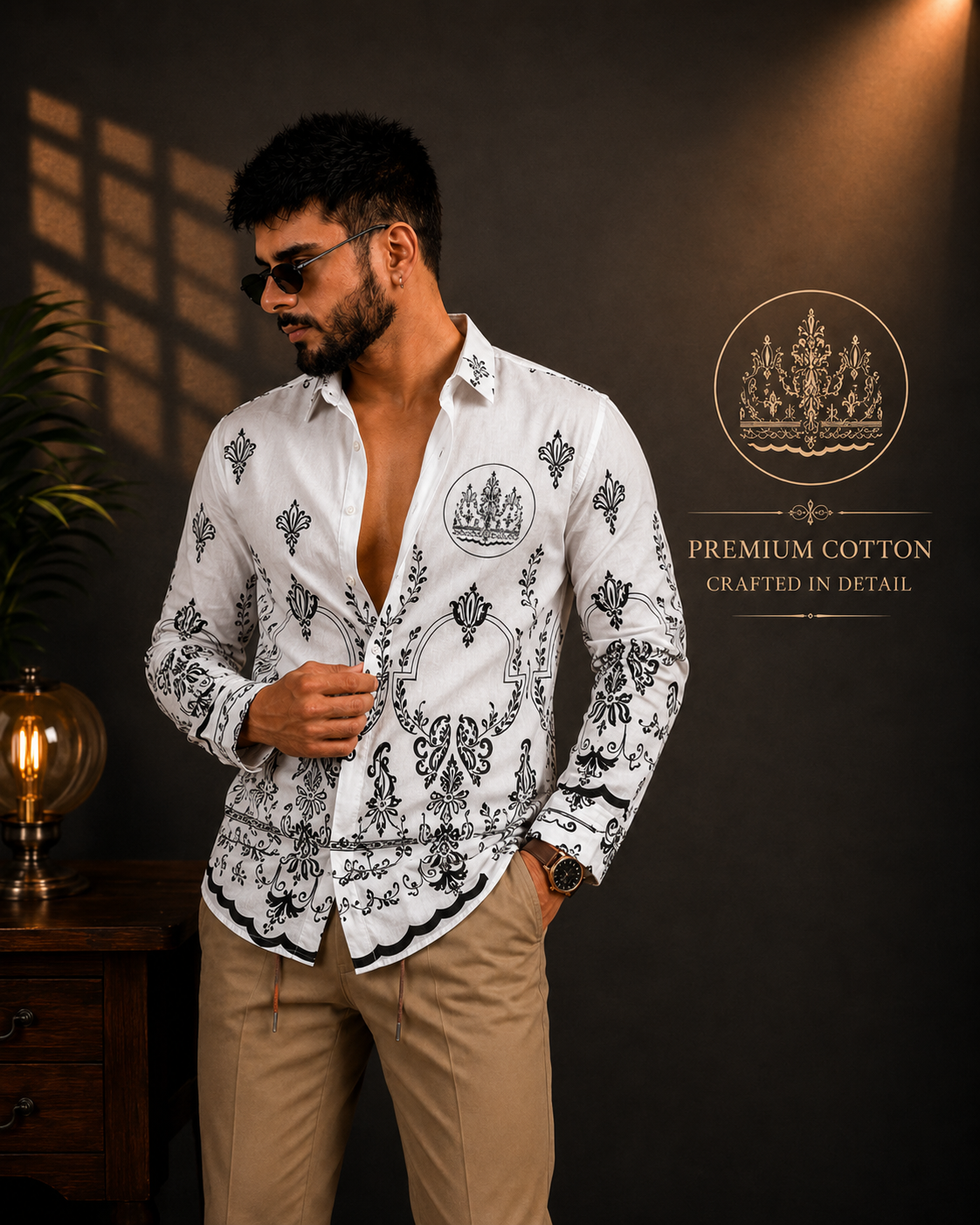 Embroidered White Shirt