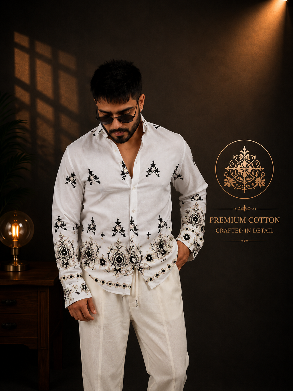 Embroidered White Shirt